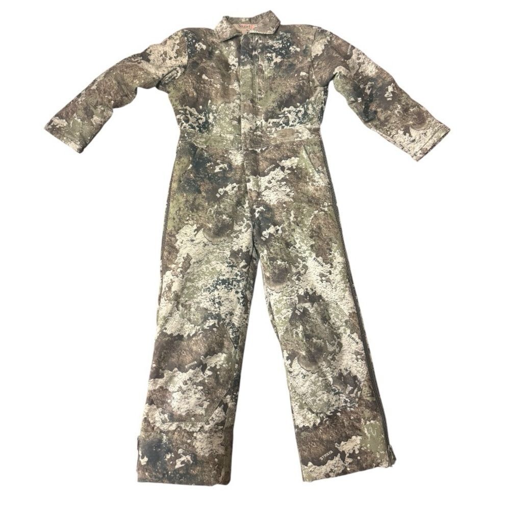 RedHead Silent-Hide Youth S Insulated Camo Hunting Coveralls Thermolite Strata